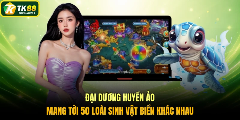 Đại dương huyền ảo mang tới 50 loài sinh vật biển khác nhau