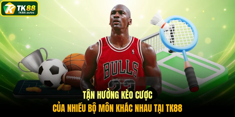 Tận hưởng kèo cược của nhiều bộ môn khác nhau tại TK88