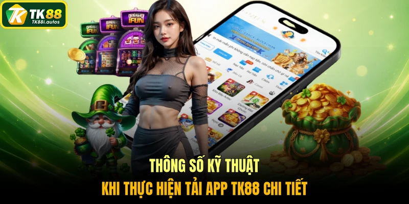 Thông số kỹ thuật khi thực hiện tải app TK88 chi tiết